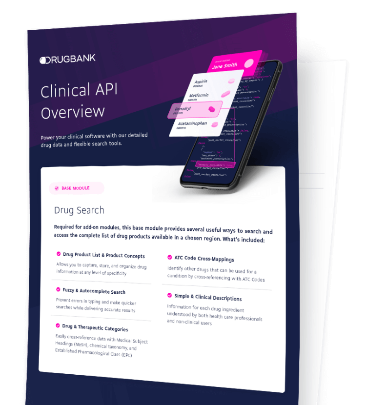 Preview of the DrugBank Clinical API Overview document